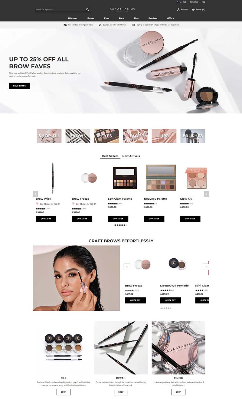 Anastasia Beverly Hills AU 美国专业彩妆品牌澳洲官网