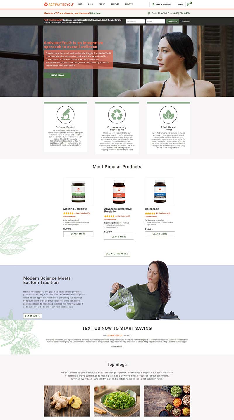 ActivatedYou 美国健康补充剂购物网站