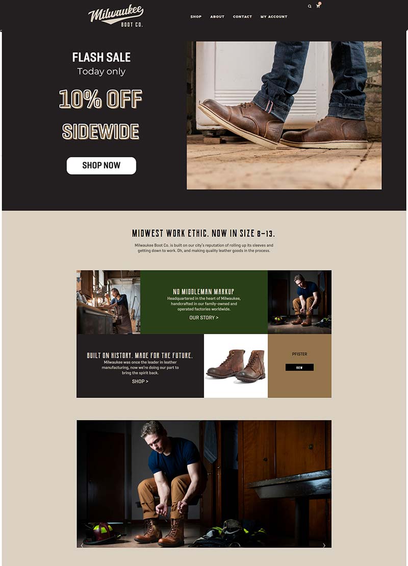 Milwaukee Boot Co 美国靴子配饰品牌购物网站