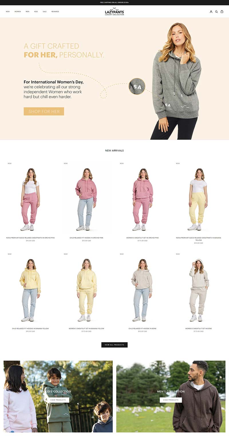 Lazypants CA 加拿大时尚女性运动裤购物网站