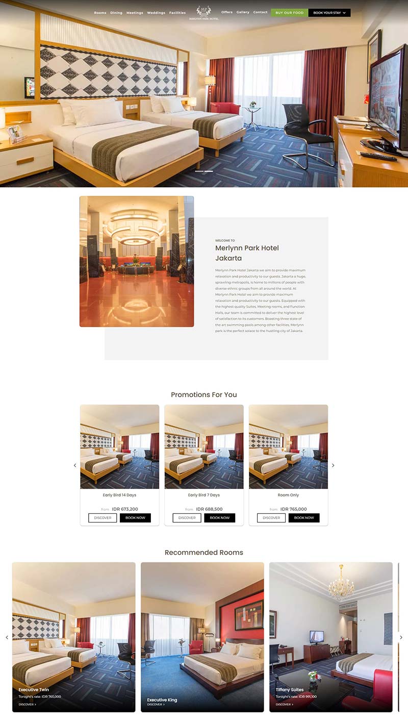 Merlynn Park Hotel 印尼度假酒店在线预定网站