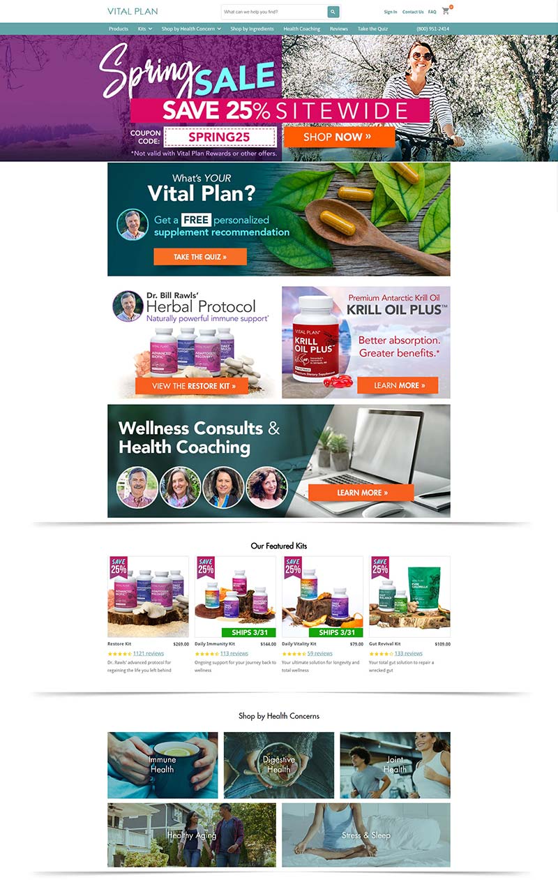 Vital Plan 美国天然草药保健品购物网站