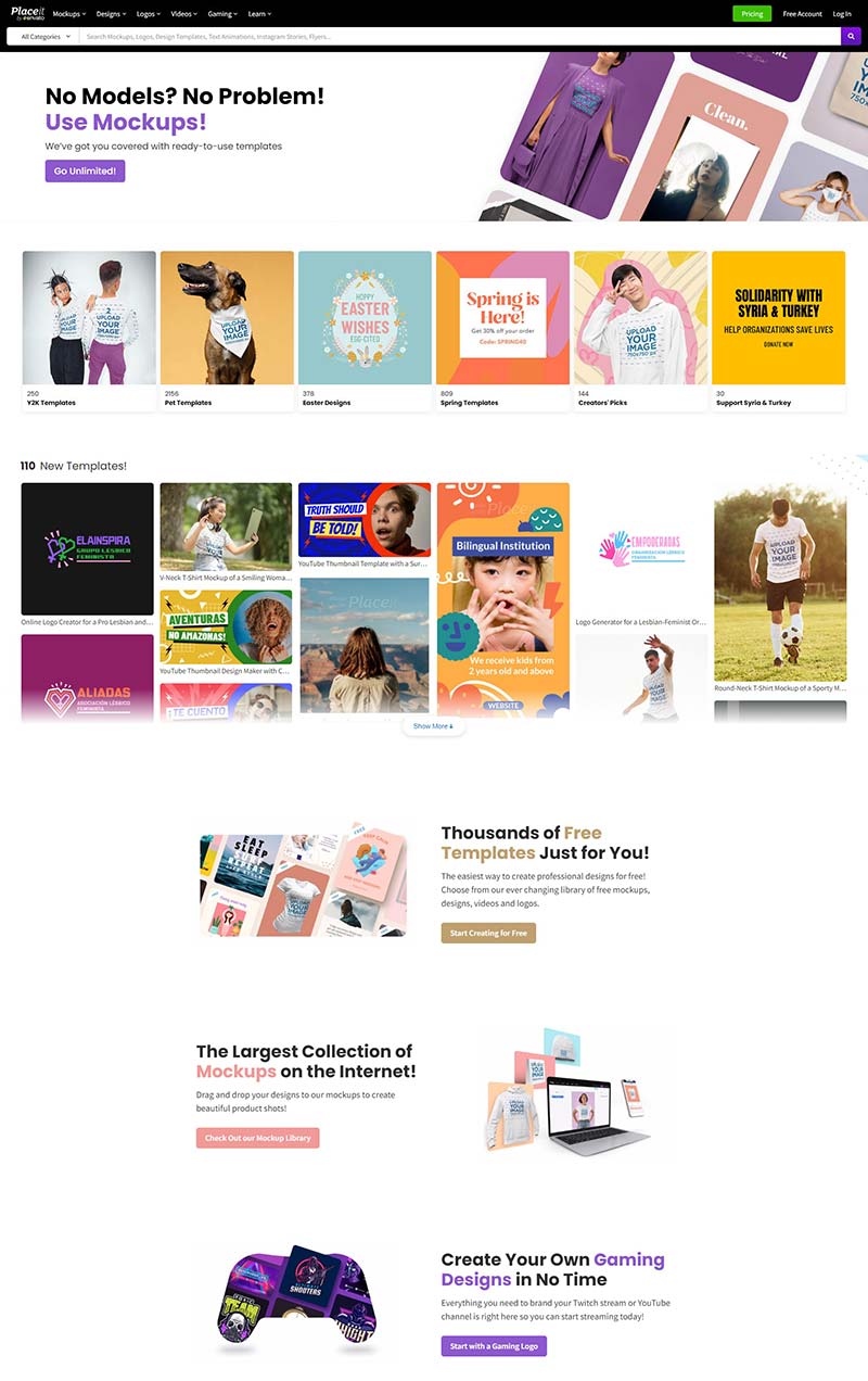 Placeit 美国设计师素材订阅网站