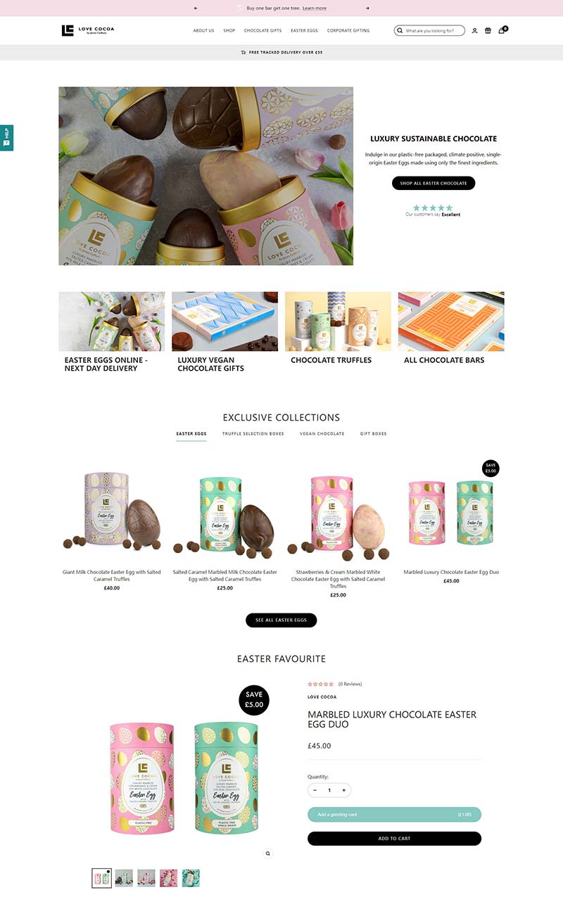 Love Cocoa 英国巧克力品牌购物网站