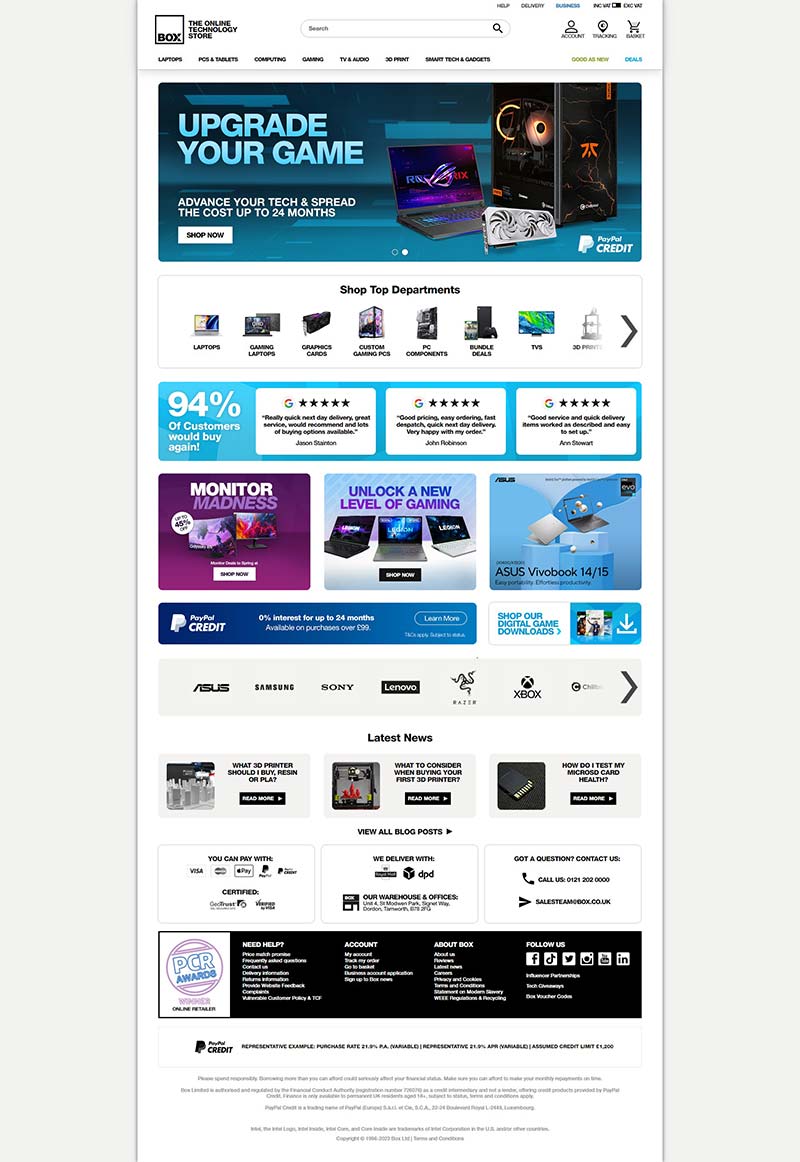 Box UK 英国智能电子产品购物网站