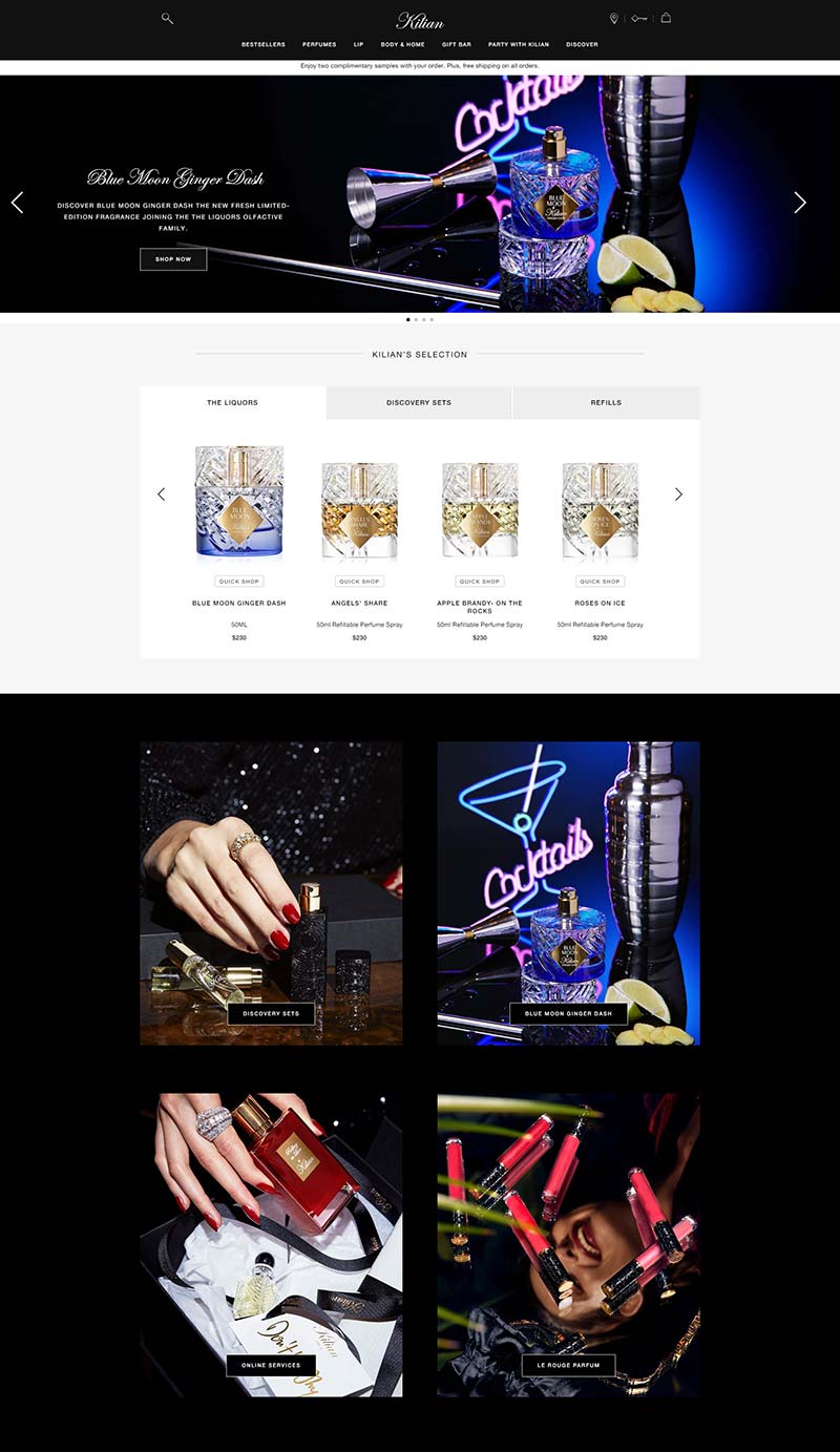 Kilian Paris 美国奢华香水品牌购物网站