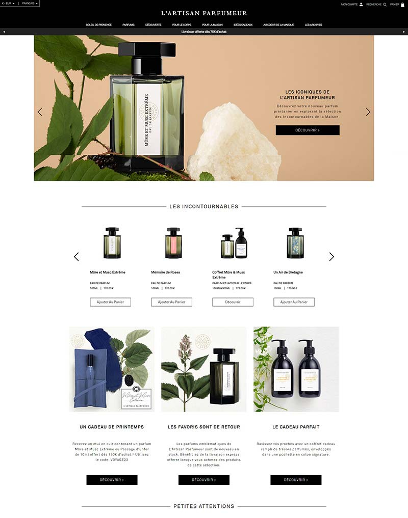 L’Artisan Parfumeur FR  英国高端香水品牌法国官网