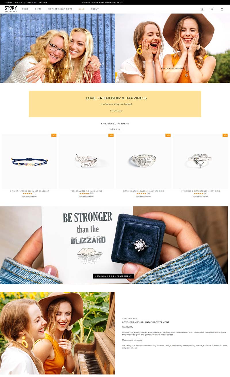 Story Jewellery 美国流行珠宝饰品购物网站