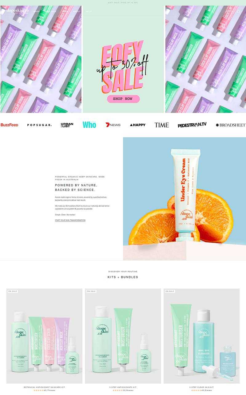 Dope Skin Co 澳洲天然护肤品牌购物网站