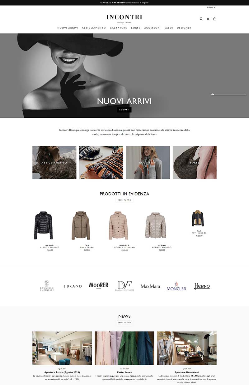 Incontri Boutique 意大利精品服装购物商店