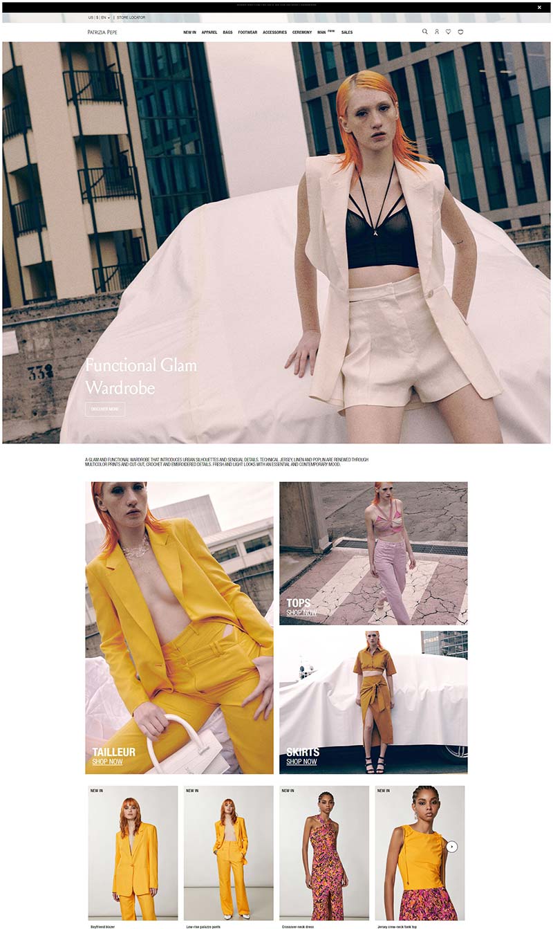 Patrizia Pepe 意大利都市女装品牌购物网站
