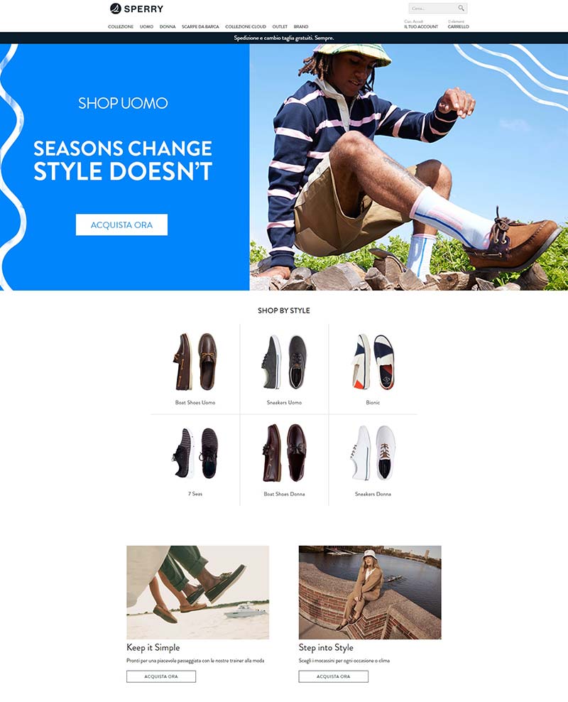 Sperry IT 美国帆船鞋品牌意大利官网