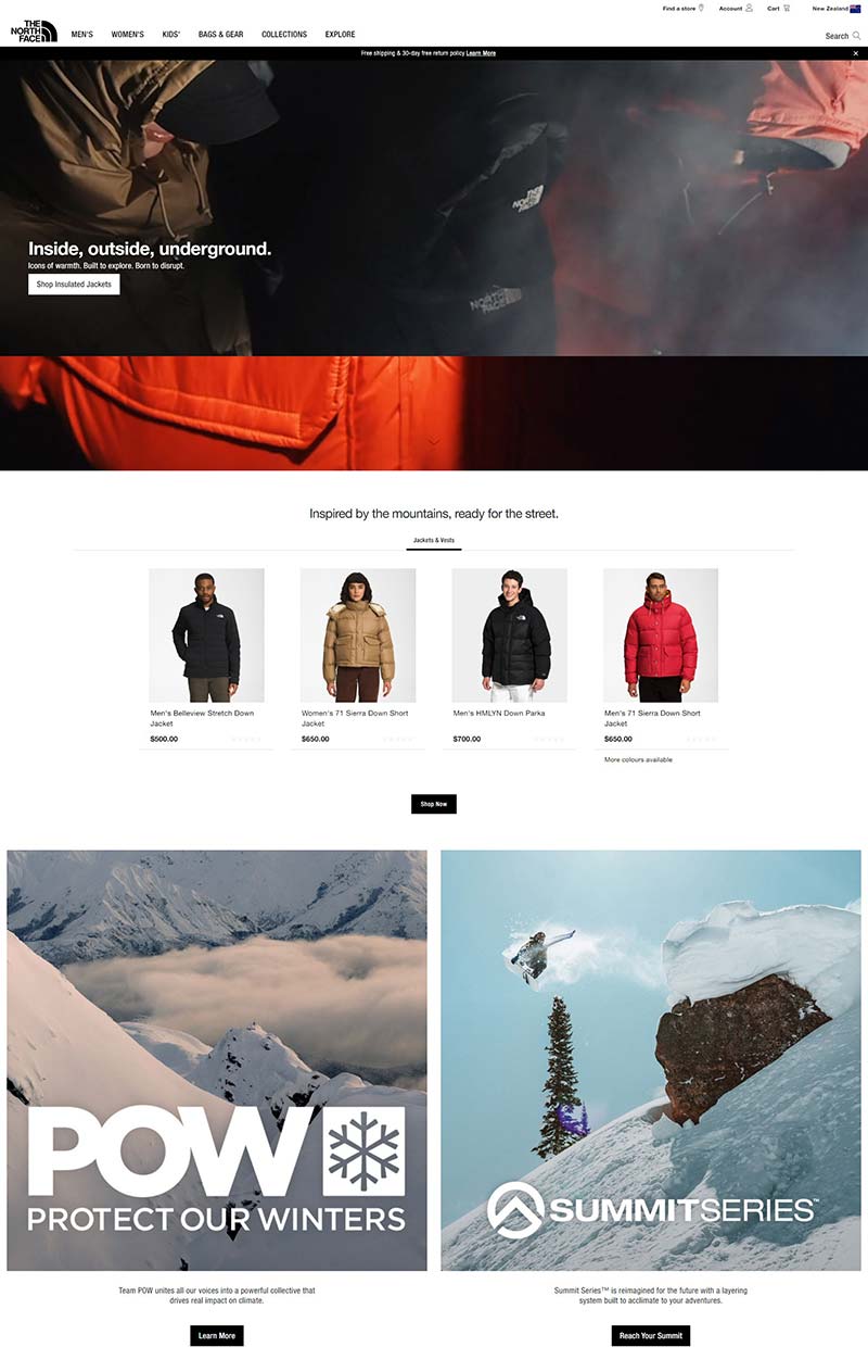 The North Face NZ 美国知名户外装备品牌新西兰官网