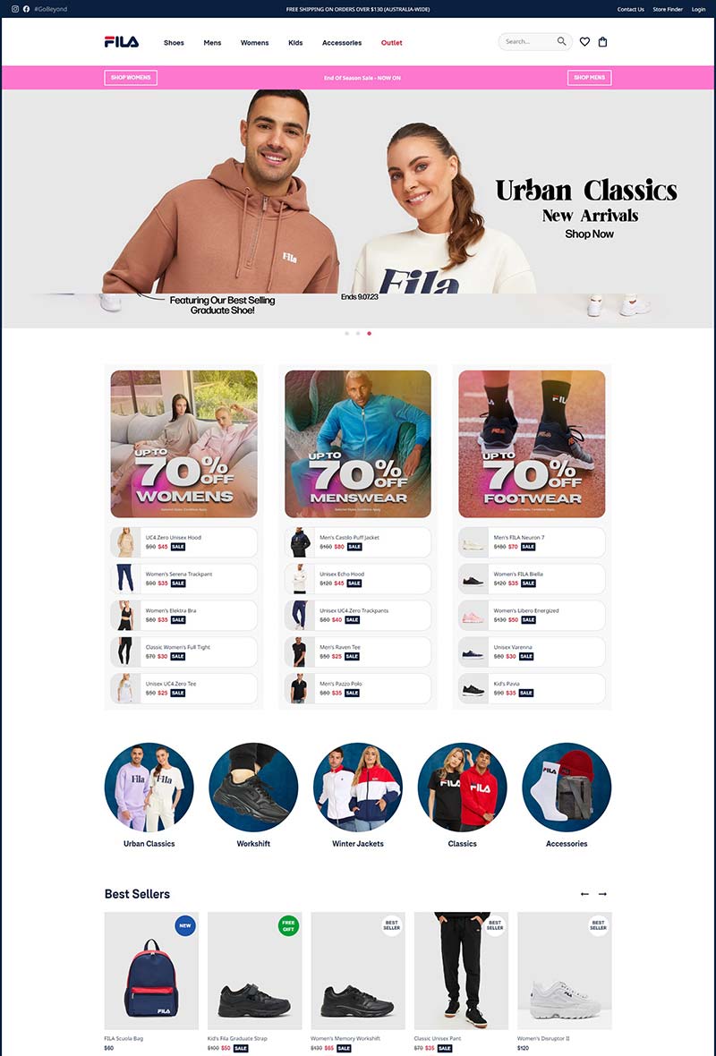 Fila AU 斐乐-意大利运动生活品牌澳洲官网