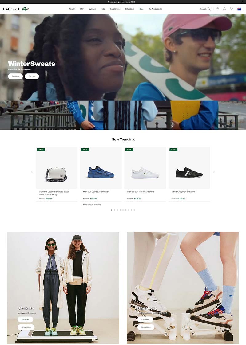 Lacoste NZ 美国鳄鱼服饰品牌新西兰官网