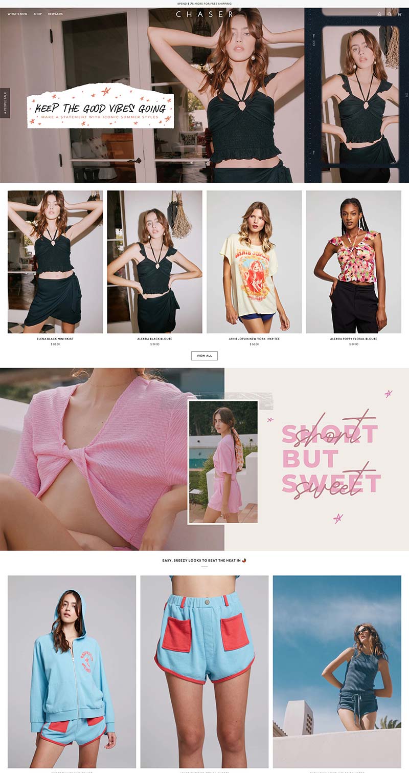 Chaser USA 美国现代服装品牌购物网站