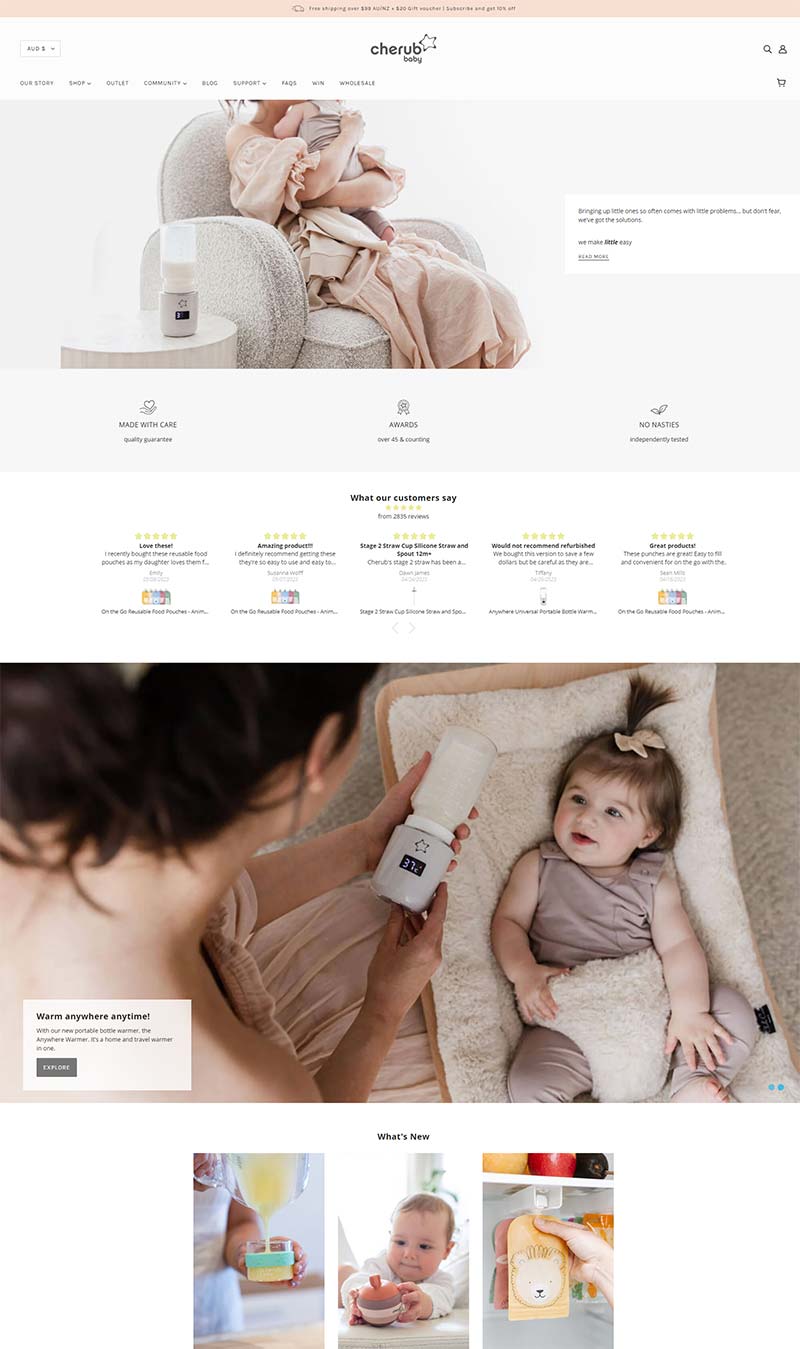 Cherub Baby 澳洲婴幼儿喂养品牌购物网站