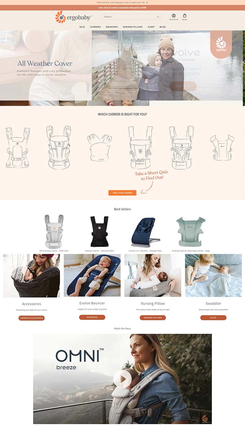 Ergobaby 澳洲专业婴儿用品购物网站