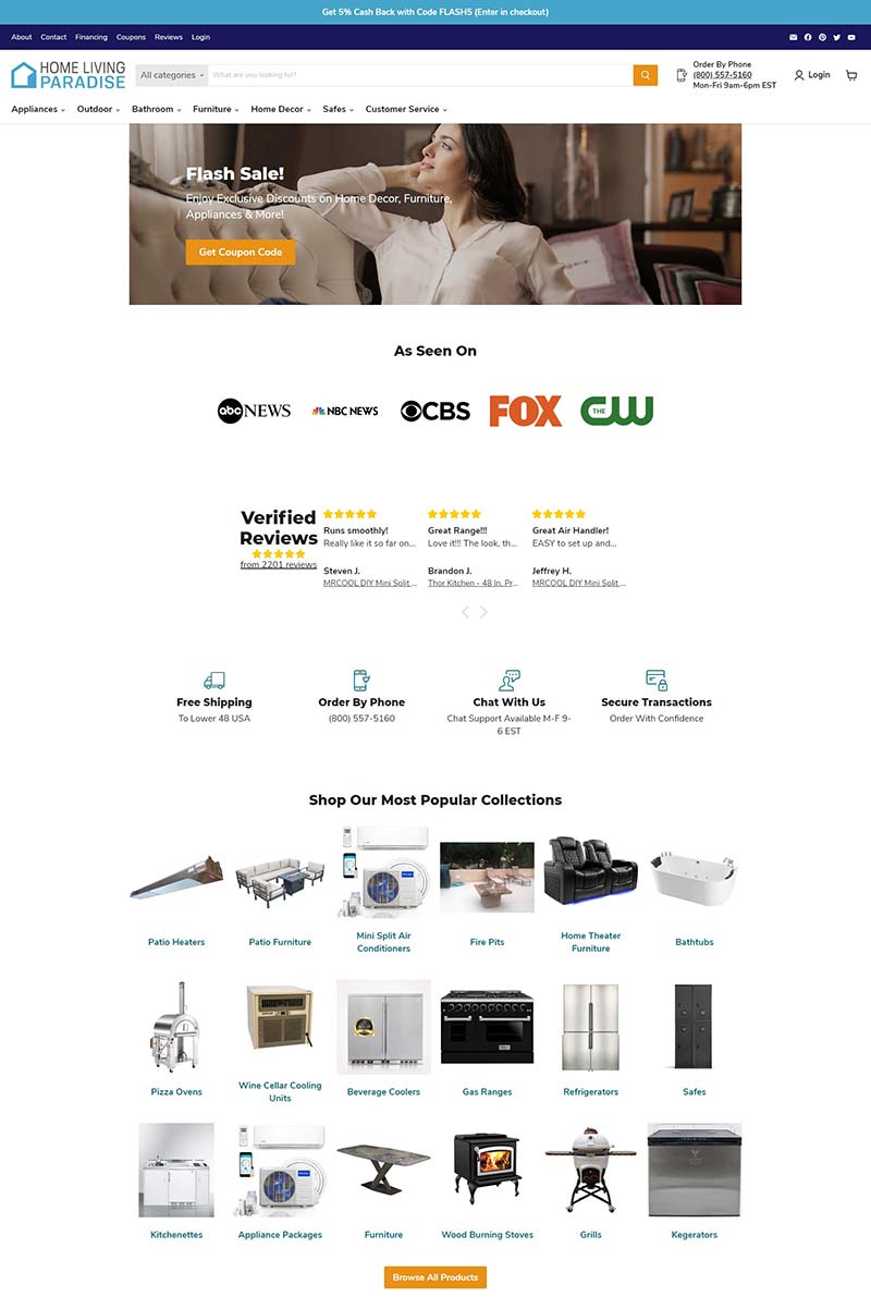 Home Living Paradise 美国现代家居用品购物网站