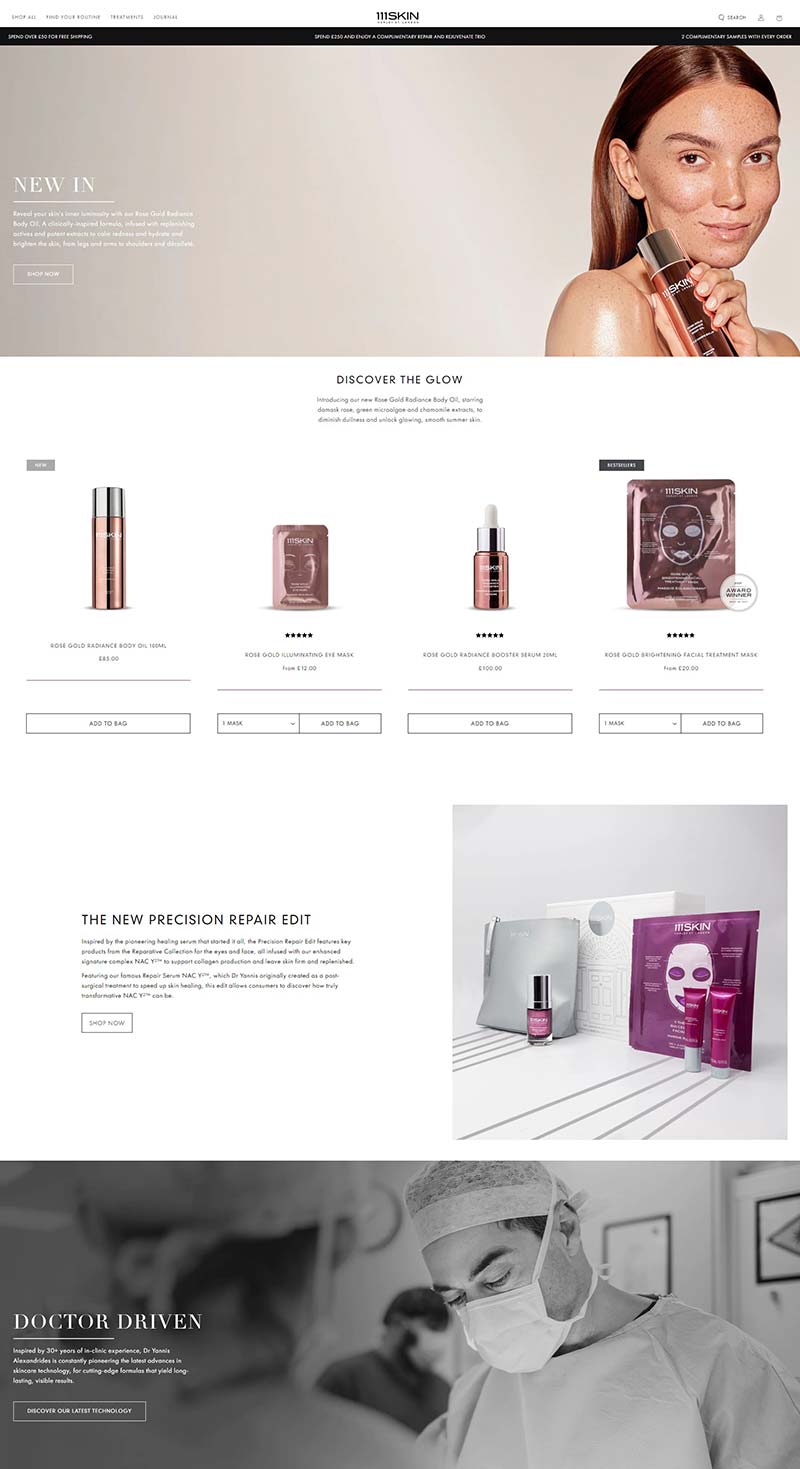 111SKIN US 美国抗衰老护肤品购物网站