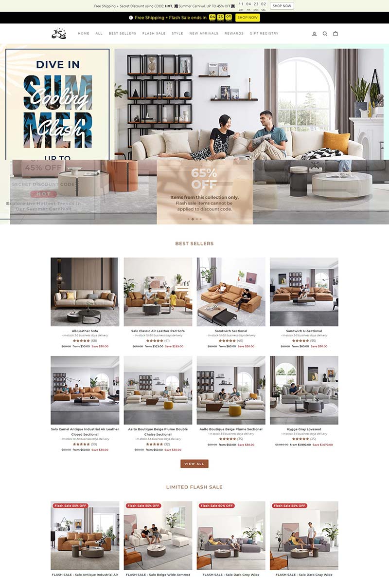 25Home USA 美国现代流行家具品牌购物网站