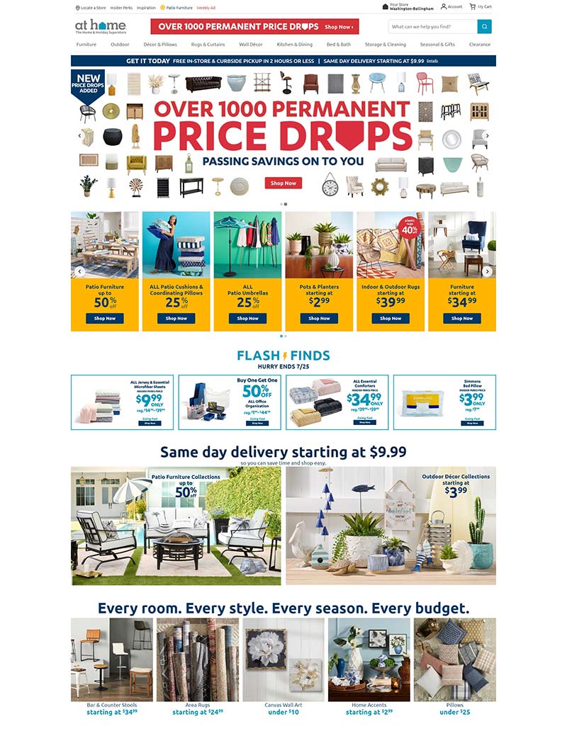 AT Home 美国折扣家具购物商店