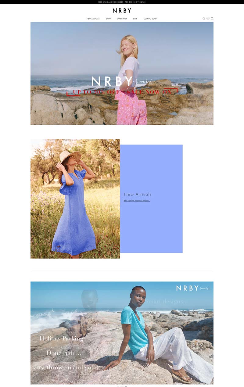 NRBY Clothing 英国休闲女装在线购物网站
