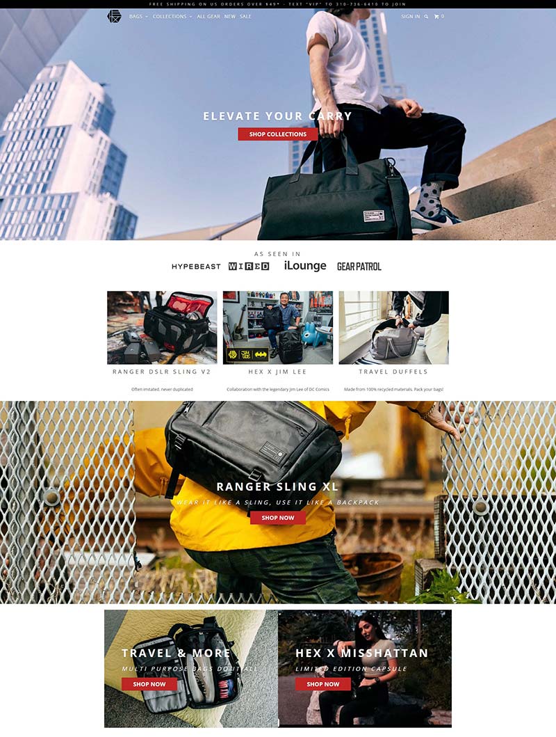HEXBrand 美国时尚手提包购物网站