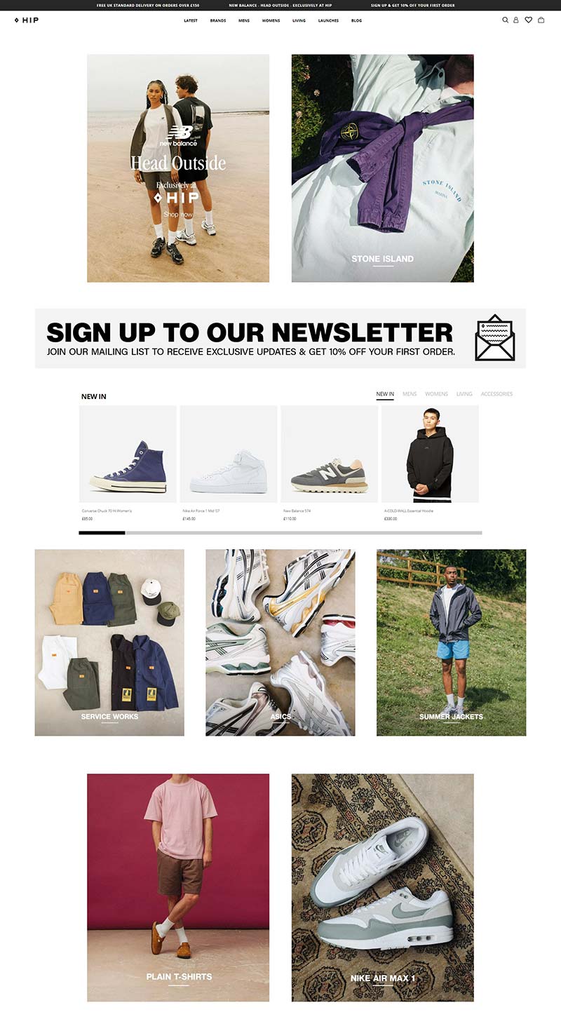 The Hip Store 英国时尚潮流服饰购物网站