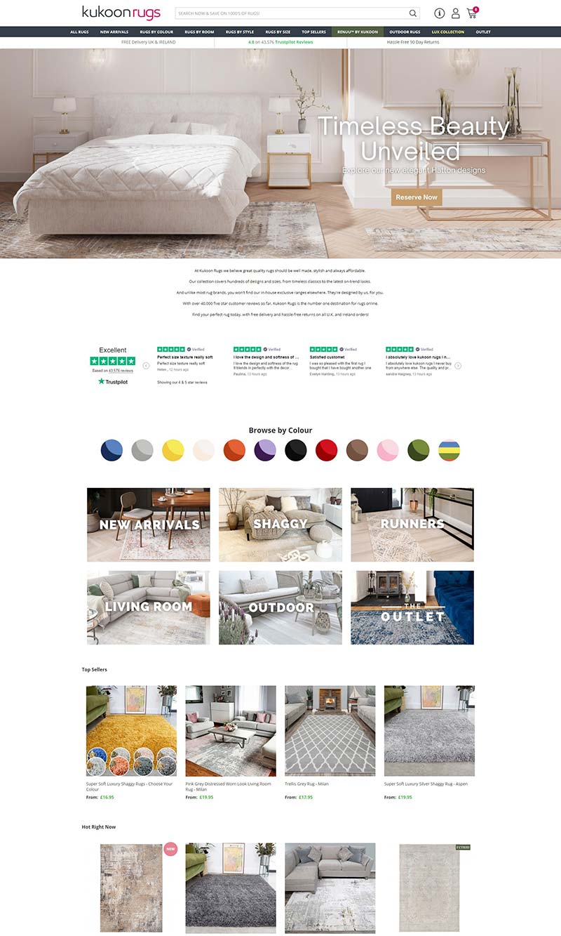 Kukoon Rugs 英国居家地毯品牌购物网站