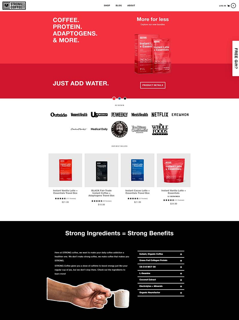 STRONG Coffee 美国咖啡饮品在线购物商店
