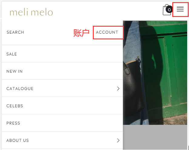 Meli Melo UK official website account login