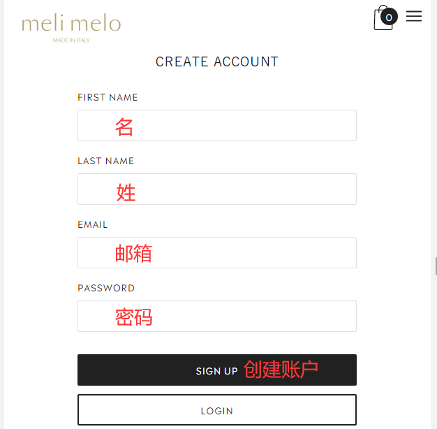 Meli Melo UK official website registration information