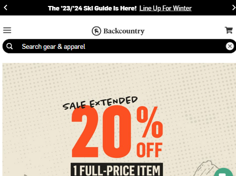 Backcountry US official website overseas shopping