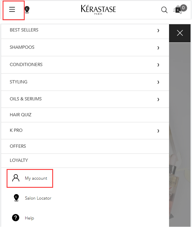 Kérastase official website login and registration