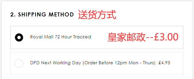 Rodial UK official website shipping method