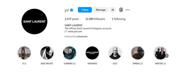 Saint Laurent 圣罗兰与YSL