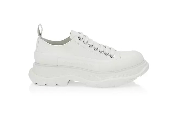 【McQueen】6折，纯白色Tread Slick，折后$450