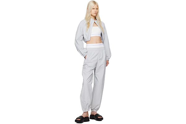 【Alexander Wang】新款8折，灰色拼接运动裤