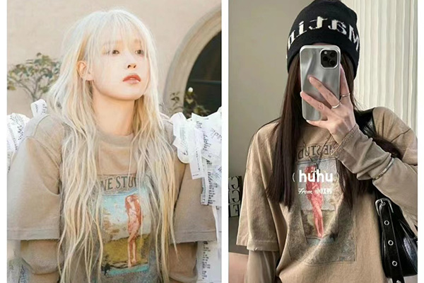 【Acne Studios】补货！被IU种草，近期热款，每年都‮的入‬假两件T恤，‮年今‬的颜‮更色‬复古耐看！