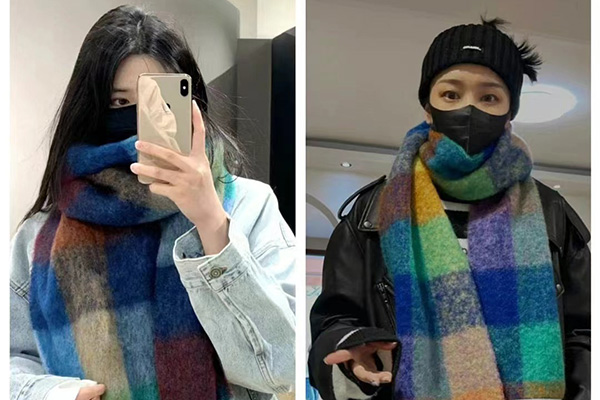 Acne Studios 61折，‮季反‬好价，格子围巾