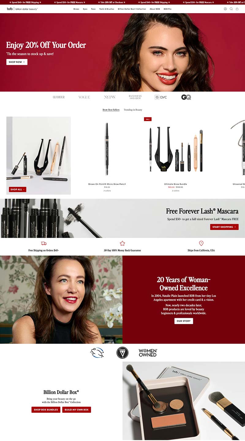 BDB|Billion Dollar Beauty 美国专业美容美妆品牌购物网站