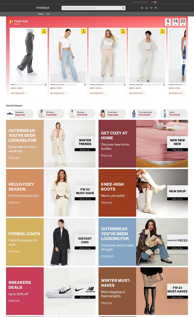Trendyol DE 德国时尚电商品牌购物网站