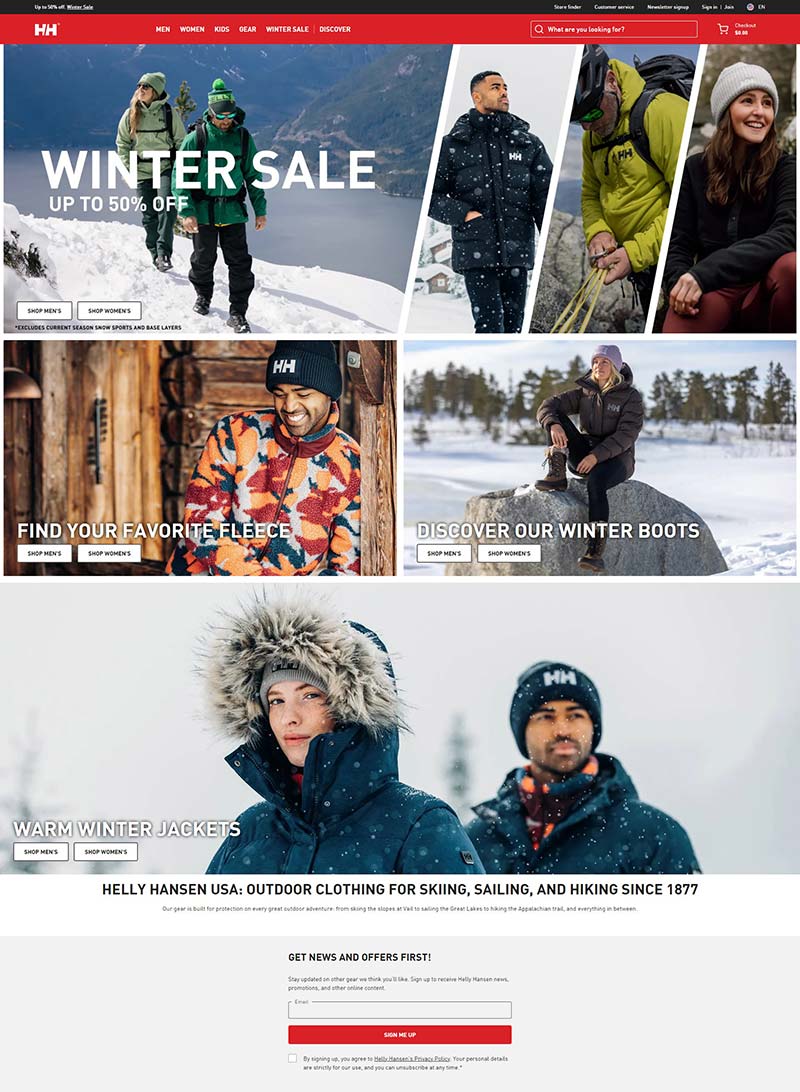Helly Hansen US 挪威户外服饰品牌美国官网