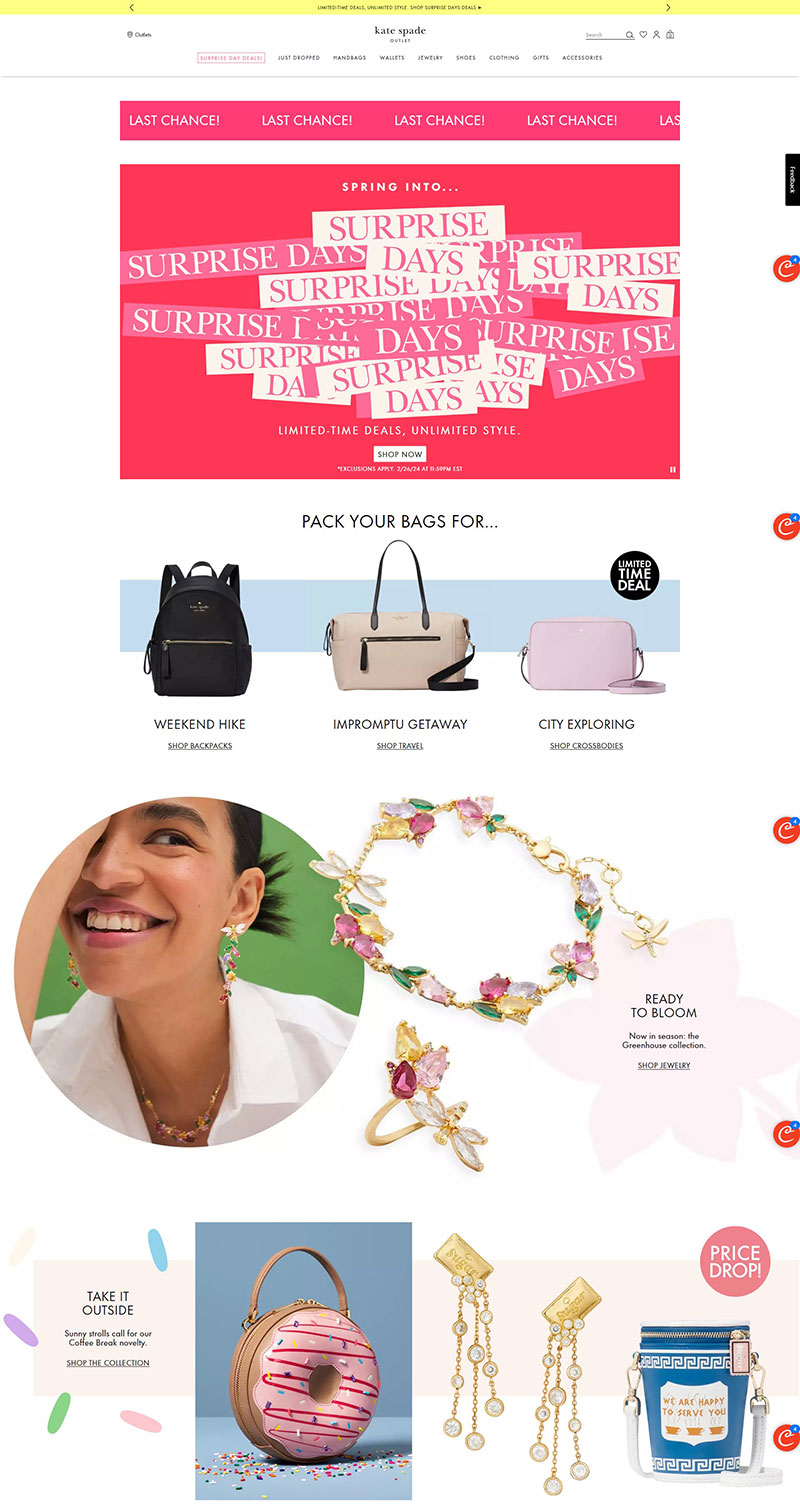 Kate Spade Outlet 凯特·丝蓓官方奥莱购物网站