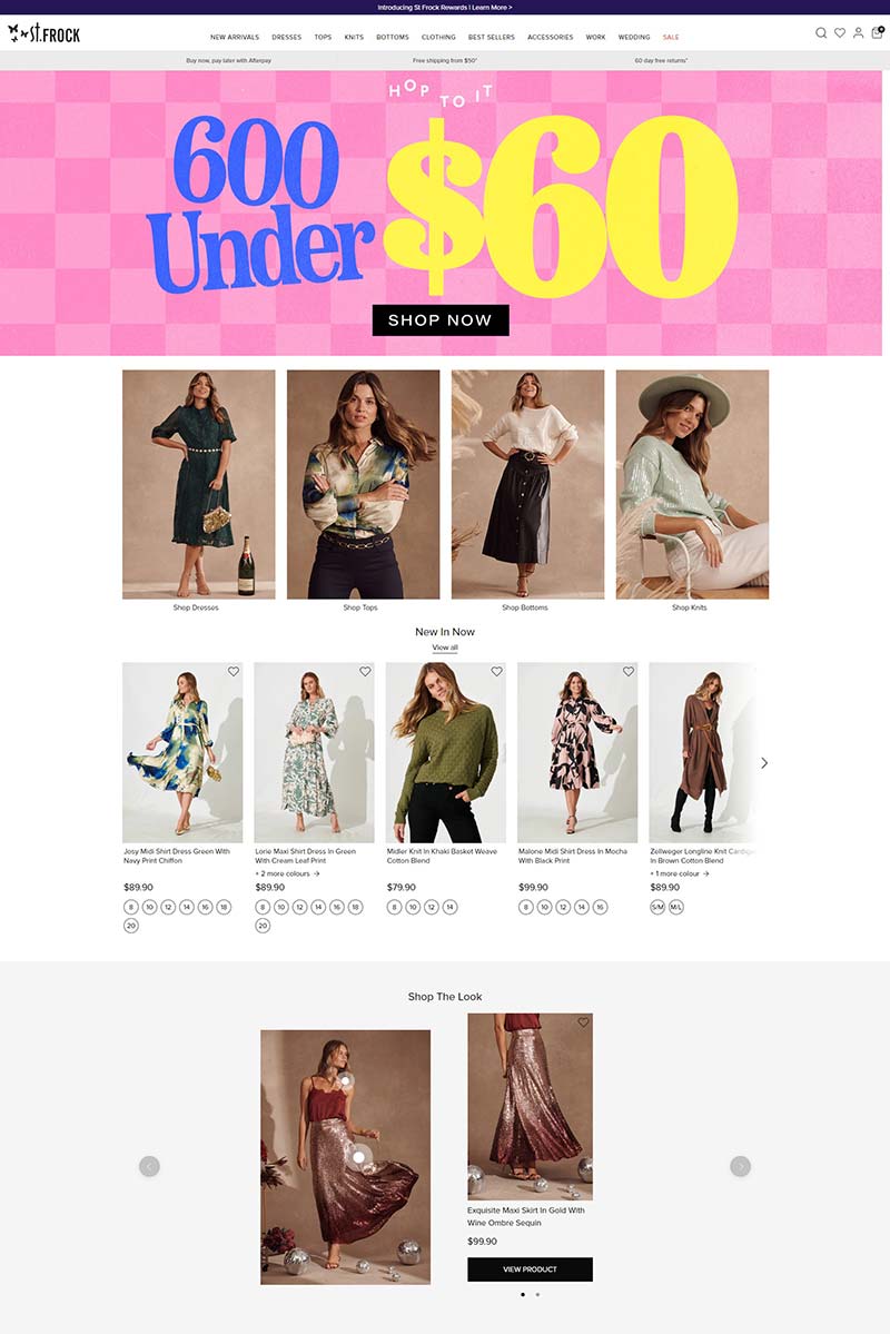  St.Frock 澳洲女性连衣裙品牌购物网站