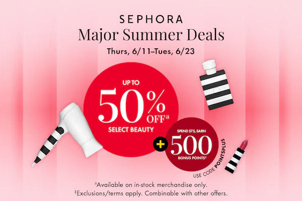 Sephora 丝芙兰官网夏日大促甄选护肤低至5折