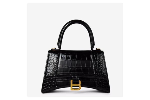 Balenciaga Croc-Embossed Hourglass Bag Half Off, Lisa Style Now £1099