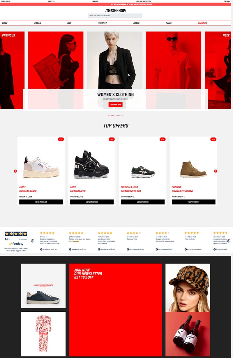 THESHHHOP 意大利设计师品牌购物商店