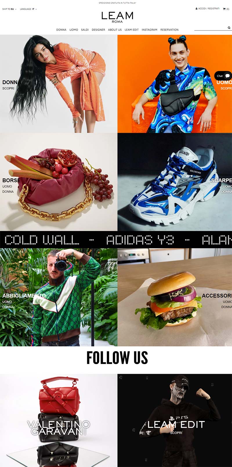 Leam 意大利奢侈品服饰购物网站
